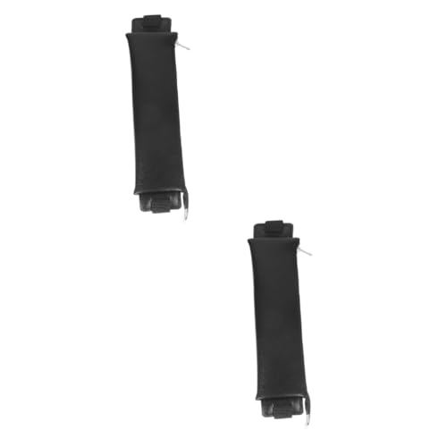 Artibetter 2 Stück Federmäppchen Schreibwarenbeutel kleine Bleistifttasche Schreibwarentasche mit Reißverschluss Notebook-Stifttasche Tagebuch Stifthalter Pu Black von Artibetter