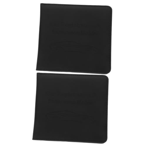 Artibetter 2 Stück Führerscheinschutz schützend Abdeckung Lizenz Anmeldung Kofferorganisator für Führerschein Autozubehör für den Innenraum von Frauen Leder Black von Artibetter