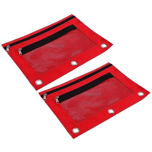 Artibetter 2stücke Bleistiftbeutel Mit Sichtfenster Federmäppchen Für Schreibutensilien Großes Fassungsvermögen Doppelte Reißverschlüsse Langlebiges Material Leicht Zu Transportieren von Artibetter