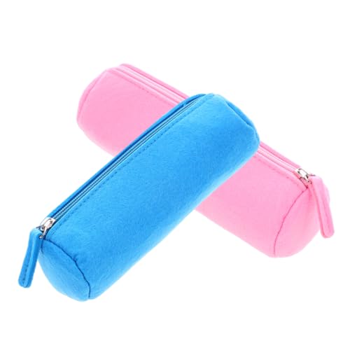 Artibetter 2Stücke Teiliges Filz Bleistiftetui und Großer Stauraum für Stifte und Kosmetik Langlebiges Material für Schule und Büro mit Praktischem Reißverschluss von Artibetter