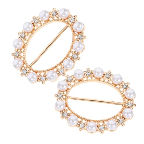 Artibetter 2pcs Schalschnalle Ringe Für Frauen Legierungsschalklammern Schals Ringe Schalbinden Clips Schalhalter Schals Clips Für Frauen Mädchen von Artibetter