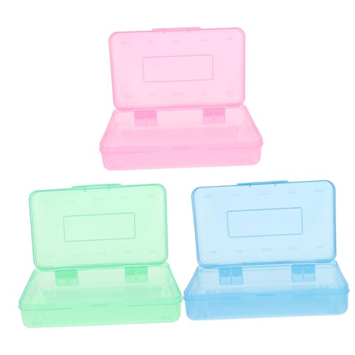 Artibetter 3 Stück Aufbewahrungsbox Für Schreibwaren Bleistiftfälle Buntstifthalter Bleistift-Organizer Organizer Zur Aufbewahrung Von Markern Kleine Plastikboxen Stiftorganisator Pp von Artibetter