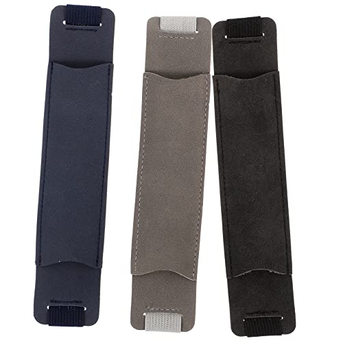 Artibetter 3 Stück Stift -Set -Stiftbeutel Füller Elastizerbänderhalter Ärmel Inhaber Stiftetui mit Gummiband federmäppchen Buch Stifthalter Stift Wraps Einzelstift-Schutzhalter Leder von Artibetter