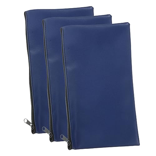 Artibetter 3Stücke PU Reißverschlusstaschen zur Organisation Multifunktionale Geldscheintaschen für Bargeld Dokumente und Karten für Schule Büro und Reisen von Artibetter