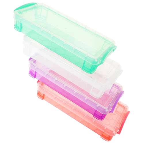 Artibetter 4 Stück Teiliges Stifteboxen mit Deckel Große Kapazität Aufbewahrungsbox für Bleistifte und Schreibwaren Transparentes Design Multifunktionale Stiftekästen für Erwachsene Artibetter 4 Stück Teiliges Stifteboxen mit Deckel Große Kapazität Aufbewahrungsbox für Bleistifte und Schreibwaren Transparentes Design Multifunktionale Stiftekästen für Erwachsene von Artibetter