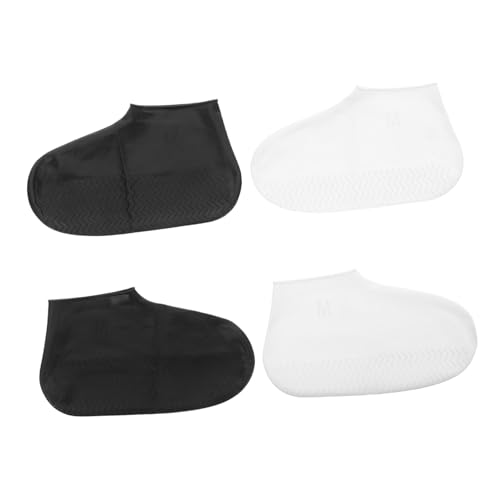 Artibetter 4Paar wasserdichte Silikon Schuhüberzieher rutschfeste Wiederverwendbare Überschuhe mit Verstärkter Sohle Dehnbar für Damen und Herren Leicht und Faltbar für Outdoor Regen Schutz Artibetter 4Paar wasserdichte Silikon Schuhüberzieher rutschfeste Wiederverwendbare Überschuhe mit Verstärkter Sohle Dehnbar für Damen und Herren Leicht und Faltbar für Outdoor Regen Schutz von Artibetter