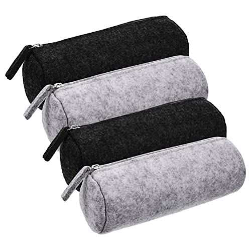 Artibetter 4stücke Filz-federmäppchen Mit Reißverschluss-Design Tragbare Schreibwarentasche Für Schüler Praktische Organizer-Aufbewahrungstasche Aus Hochwertigem Filzmaterial von Artibetter