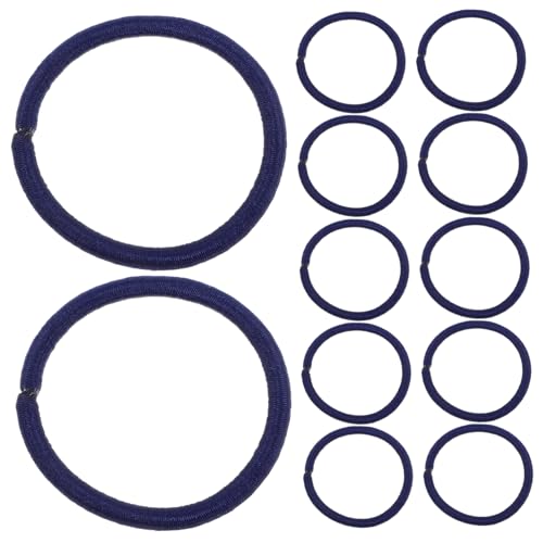 Artibetter 50stücke Pferdeschwanzhalter Mit Nylon-gummibändern Hohe Elastizität Haargummis Und Seil Für Erwachsene Und Junge Mädchen Marineblau von Artibetter