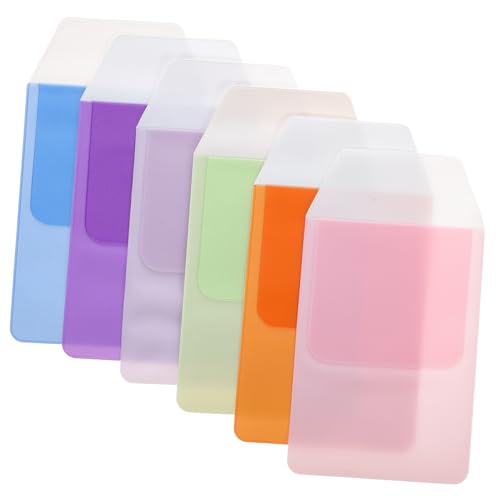 Artibetter Stiftschutz Hüllen 6 Stück Auslaufsichere Stifttaschen für Stifte und Schreibwaren Praktische Stifttasche Kratzfest Zufällige Farben Bürotaschenschutz von Artibetter