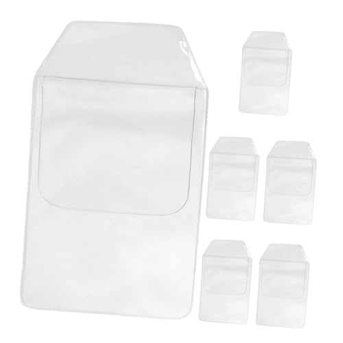 Artibetter 6 Stück Teiliges PVC Taschenetui Transparent Stabile Stifthalter Schutztasche für Hemd und Laborkittel Brusttaschen Schützt vor Tintenflecken für Büro Schule Pflege und Labor von Artibetter