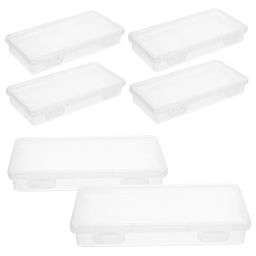 Artibetter 6Er-Box Aufbewahrungsbox für Pinsel groß Bleistifte ästhetisch Veranstalter Federmäppchen aus Kunststoff Plastikstiftkoffer Federmäppchen Kunststoff Plastikbehälter Bleistifthalter von Artibetter