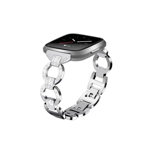 Artibetter Edelstahl Armband Für Glänzende Kette Mit Strasssteinen Elegante Armbanduhr Band Für Damen Und Herren Silberfarben Robustes Design Perfekte Passform von Artibetter