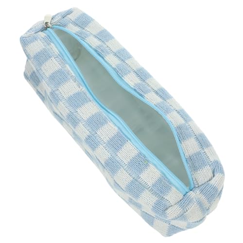 Artibetter Klassisches Schachbrettmuster Federmäppchen Großer Organizer Für Stifte Kosmetik Und Kleine Utensilien Tragbare Stofftasche Mit Reißverschluss Für Schule Und Freizeit Weiße von Artibetter