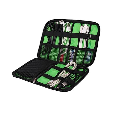 Artibetter Reise-Organizer-Tasche Für Wichtige Elektronikartikel Aufbewahrungstasche Für USB-Kabel 2 Abschnitte Für Digitale Reisetasche von Artibetter