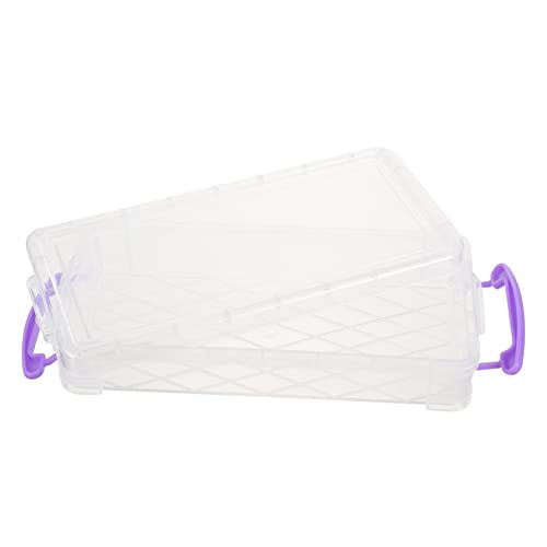 Artibetter Transparente Bleistiftbox Kunststoff Große Kapazität Federmäppchen für Studenten Stifte Organizer Aufbewahrungsbox für Schreibwaren von Artibetter