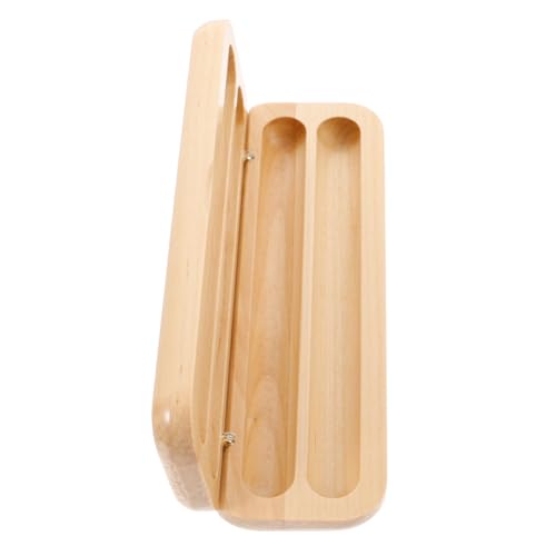 Artibetter Maple Pen Case Set Fall Veranstalter Weiß groß Schlüssel mit behälter Federmäppchen Stiftspeicher Schreibwarenkoffer Stifthalter für Männer Stiftaufbewahrung aus Holz Ahorn von Artibetter