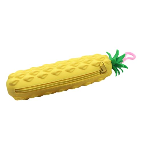 Artibetter Pineapple Silicone Pencil Case Aesthetic Design Large Capacity Cute Pouch for Pens for Students und Erwachsene für Schreibwaren und Make Up Zubehör Artibetter Pineapple Silicone Pencil Case Aesthetic Design Large Capacity Cute Pouch for Pens for Students und Erwachsene für Schreibwaren und Make Up Zubehör von Artibetter