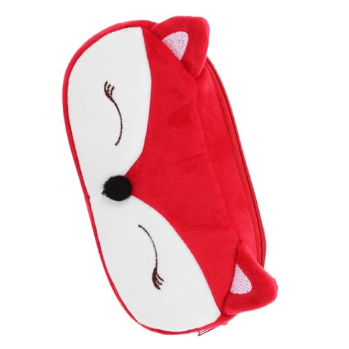 Artibetter Plüsch Federmäppchen Tasche Bleistift ausgestopft gesteppt Karikatur reißverschluss Stiftetui für Süßes Federmäppchen für Mädchen Federmäppchen aus Plüsch Stiftbeutel Metall von Artibetter