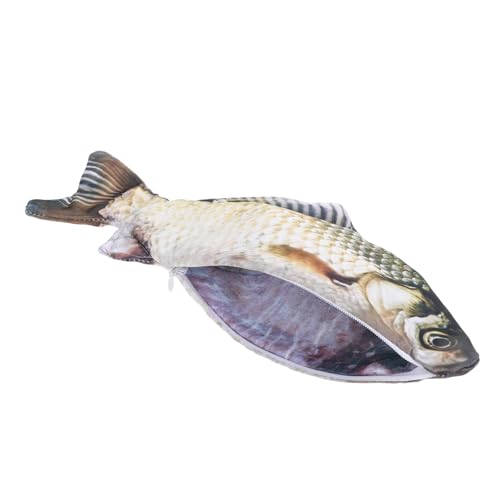 Artibetter Stiftbehälter Tasche für Federmäppchen Simulation Schreibwaren Fischstiftbeutel Blau Tasche für Fischstifte Bleistift Aufbewahrungstasche Fisch-Geldbörse Polyester von Artibetter