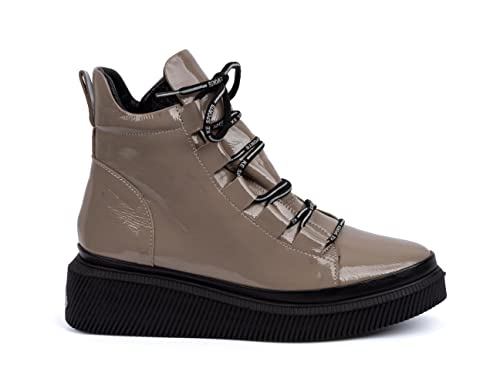 Artiker Damn Stiefelette Lackleder Taupe von Artiker