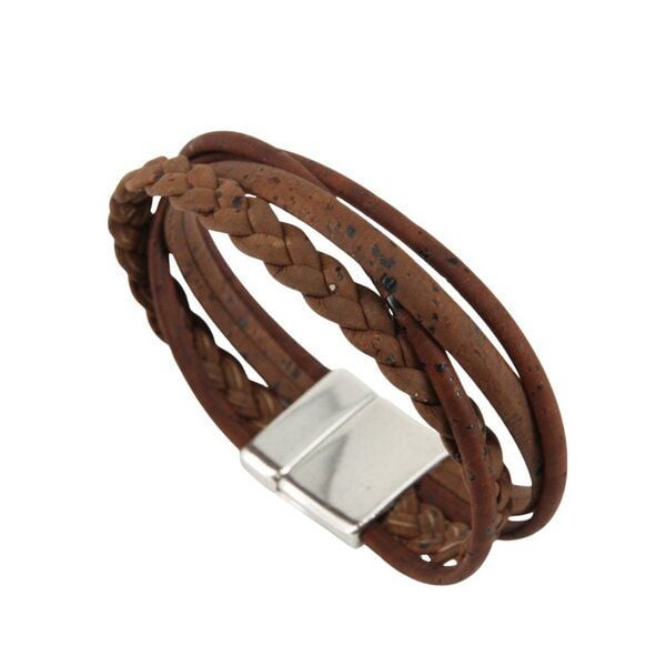 Artipel Veganes Kork-Armband mit Flechtband von Artipel