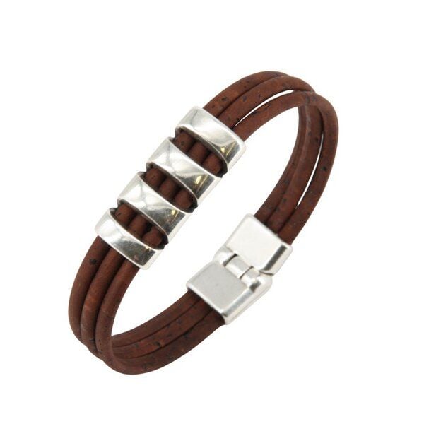 Artipel Veganes Kork-Armband mit Metall-Tunnel Artipel Veganes Kork-Armband mit Metall-Tunnel von Artipel