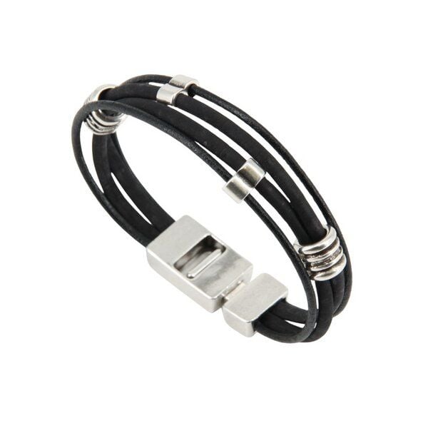 Artipel Veganes Kork-Armband mit verschiedenen Metall-Perlen von Artipel