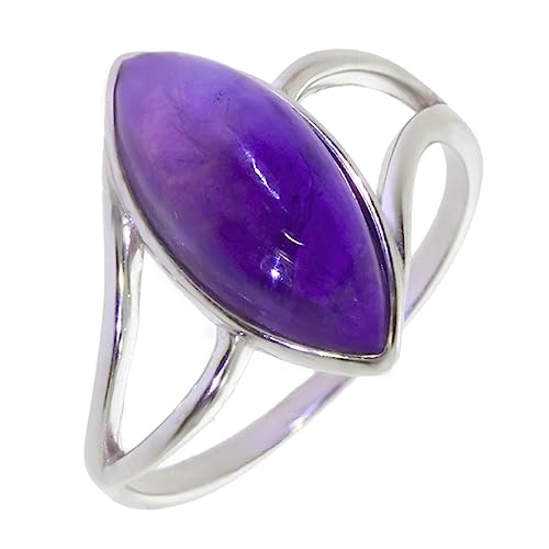 Artipol Ring mit echter Amethyst europeische Produktion franz.Stil - Schmuck silbern-rhodiniert - Ref 26-27 - größe 57 (18.1) von Artipol