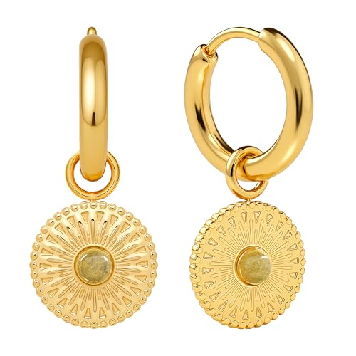 ARTIQO Halskette Damen Gold | Zeitlose Coin Kette aus Edelstahl mit Plättchen Anhänger | Wasserfest, Hautfreundlich & Größenverstellbar - Modell Mancora von Artiqo