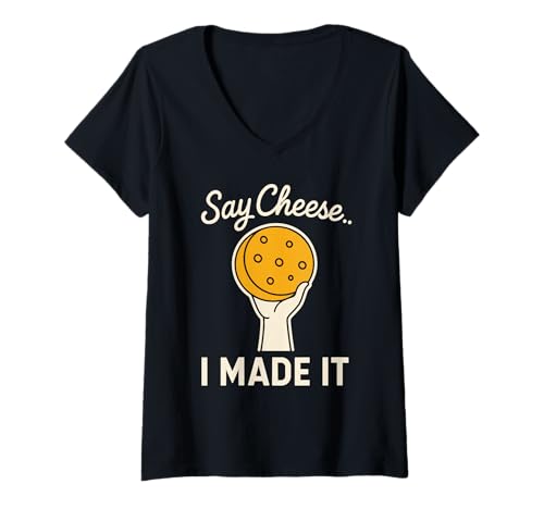 Damen Cheesemaker Pride Lustiges Feinschmecker-Geschenk kultivierter Gittergeist T-Shirt mit V-Ausschnitt Damen Cheesemaker Pride Lustiges Feinschmecker-Geschenk kultivierter Gittergeist T-Shirt mit V-Ausschnitt von Artisan Cheese Maker Gift Cultured Foodie Humor