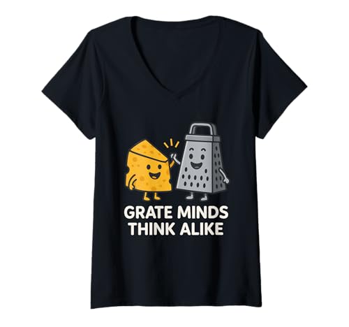 Damen Cheesemaker Pride Lustiges Feinschmecker-Geschenk kultivierter Gittergeist T-Shirt mit V-Ausschnitt Damen Cheesemaker Pride Lustiges Feinschmecker-Geschenk kultivierter Gittergeist T-Shirt mit V-Ausschnitt von Artisan Cheese Maker Gift Cultured Foodie Humor