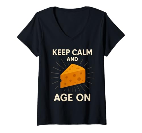 Damen Cheesemaker Pride Lustiges Feinschmecker-Geschenk kultivierter Gittergeist T-Shirt mit V-Ausschnitt Damen Cheesemaker Pride Lustiges Feinschmecker-Geschenk kultivierter Gittergeist T-Shirt mit V-Ausschnitt von Artisan Cheese Maker Gift Cultured Foodie Humor
