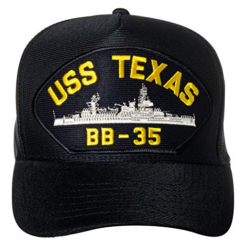 Artisan Owl United States Navy USS Texas BB-35 Flugzeugträger Schiff Emblem Patch Hut - Verstellbare Baseballkappe (Marineblau), Marineblau, Einheitsgröße von Artisan Owl