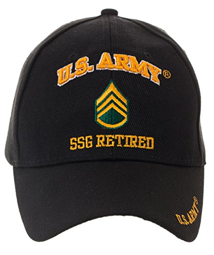Offiziell lizenzierte US-Army Retired Baseballkappe – mehrere Ränge erhältlich, Mitarbeiter Sergeant, Einheitsgröße Offiziell lizenzierte US-Army Retired Baseballkappe – mehrere Ränge erhältlich, Mitarbeiter Sergeant, Einheitsgröße von Artisan Owl