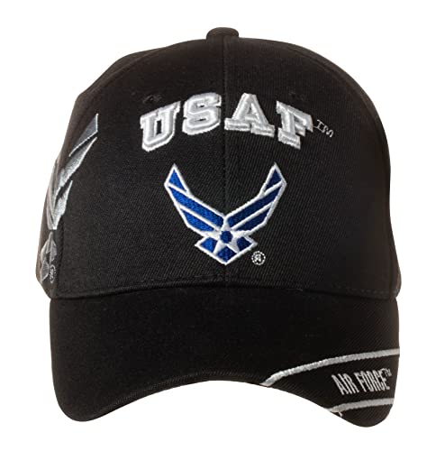Offiziell lizenzierte United States Air Force bestickte Baseballkappe, Schwarz-blaue Variante, Einheitsgröße von Artisan Owl