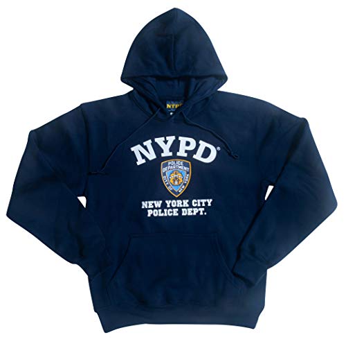 Offiziell lizenziertes Kapuzen-Sweatshirt, NYPD-Emblem, Marineblau - Blau - 3X-Groß von Artisan Owl