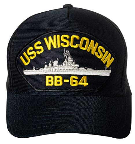 USS Wisconsin BB-64 Baseballkappe, Marineblau von Artisan Owl