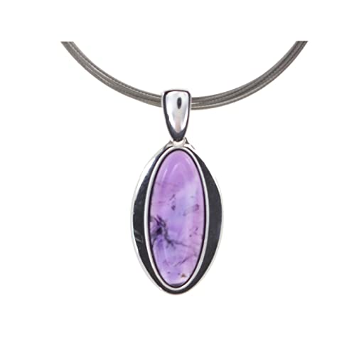 Artisana-Schmuck Amethyst Anhänger (ohne Kette), gefasst in 925/000 Sterling Silber von Artisana-Schmuck