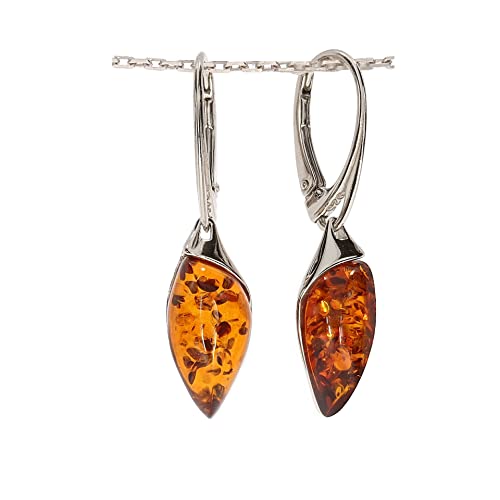 Bernstein Ohrringe von Artisana-Schmuck, Ohrhänger aus Bernstein und 925 Sterling Silber rhodiniert Bernstein Ohrringe von Artisana-Schmuck, Ohrhänger aus Bernstein und 925 Sterling Silber rhodiniert von Artisana-Schmuck