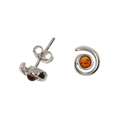 Bernstein Ohrringe von Artisana-Schmuck, moderne kleine Ohrstecker aus Bernstein und 925/000 Sterling Silber rhodiniert Bernstein Ohrringe von Artisana-Schmuck, moderne kleine Ohrstecker aus Bernstein und 925/000 Sterling Silber rhodiniert von Artisana-Schmuck