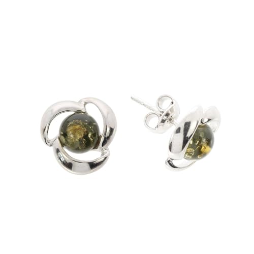 Grüne Blumen Ohrstecker vom Artisana-Schmuck mit Bernstein – 925 Sterling Silber rhodiniert – stilvolles Schmuck Geschenk für Frauen Grüne Blumen Ohrstecker vom Artisana-Schmuck mit Bernstein – 925 Sterling Silber rhodiniert – stilvolles Schmuck Geschenk für Frauen von Artisana-Schmuck