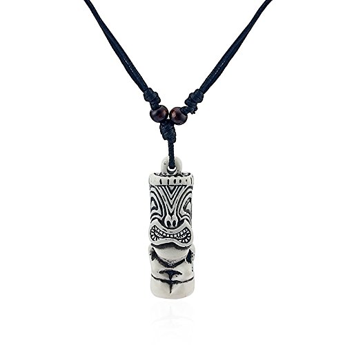 Handwerk Halskette Tiki Polynesien Maori Schmuck Tribal Surf, Strand, Urlaub von Artisanal
