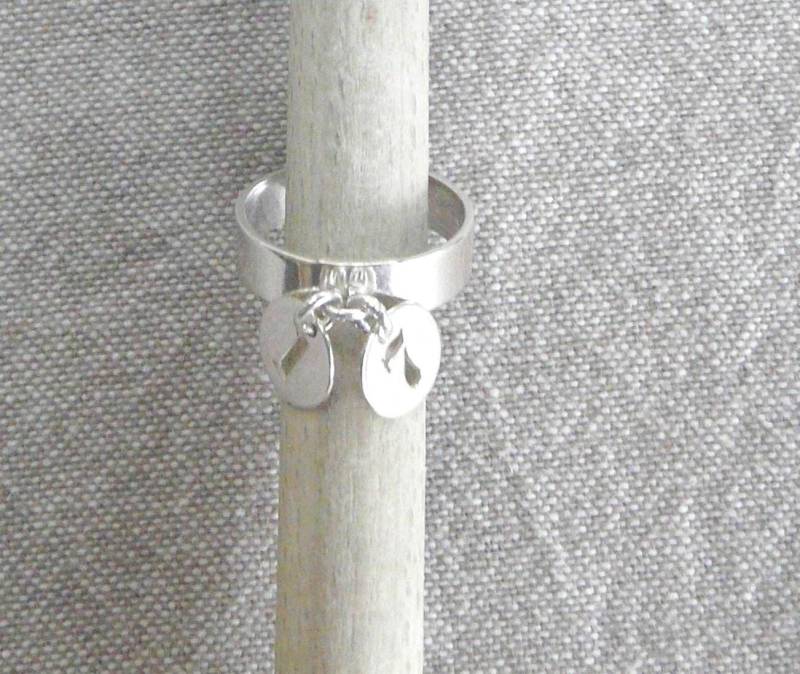 Silberner Quastenring „Zahlen" von Artisane31