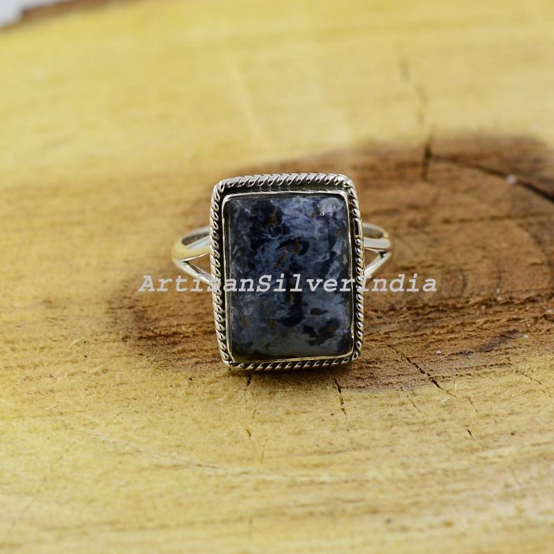 Pietersit Ring, Edelstein Handgemachter Multi Shade Handwerker Statement Frauen Schmuck von ArtisansilverIndia