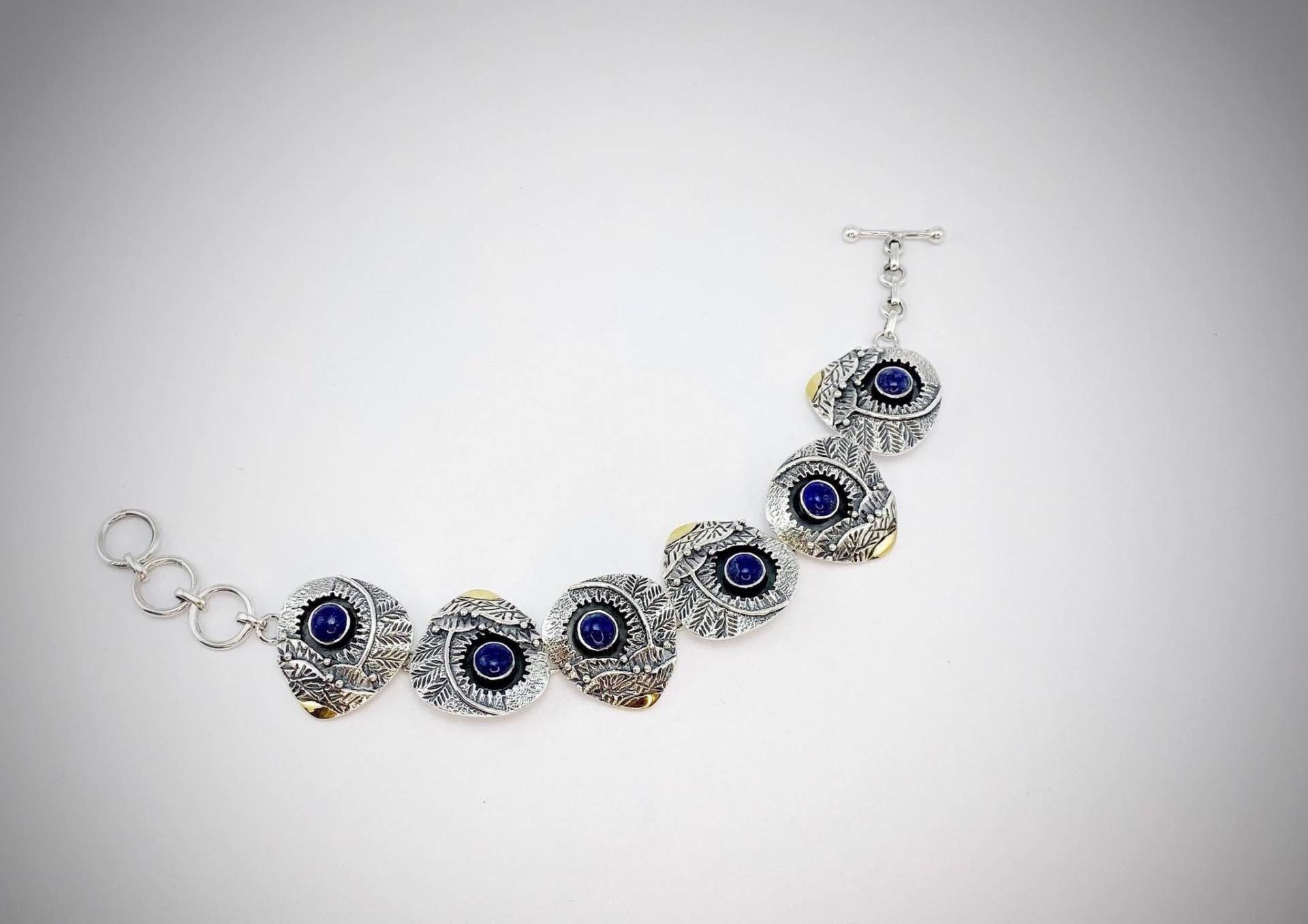 Lapislazuli Armband, Silber Kettenarmband, Statement Zierliche Blaue Art Deco Birthstone Weihnachtsgeschenk von ArtissimoArtGallery