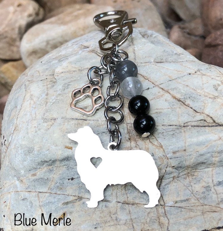 Australian Shepherd Hund Schlüsselanhänger, Edelstahl Taschenanhänger, Aussie Schmuck, Weihnachtsgeschenk Australian Shepherd Hund Schlüsselanhänger, Edelstahl Taschenanhänger, Aussie Schmuck, Weihnachtsgeschenk von ArtistCreationsKaren