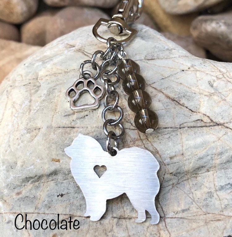 Chow Edelstein Schlüsselanhänger - Hund Taschenanhänger Schmuck Haustier Chow Edelstein Schlüsselanhänger - Hund Taschenanhänger Schmuck Haustier von ArtistCreationsKaren
