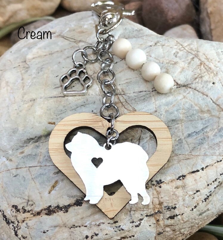 Chow Edelstein Schlüsselanhänger - Hundetasche Charm Haustier Andenken Hunde Schmuck von ArtistCreationsKaren