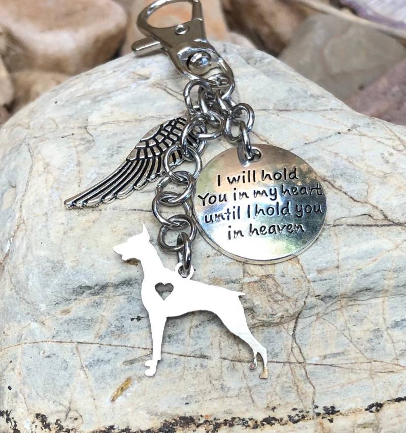 Dobermann Hund Haustier Erinnerung Schlüsselanhänger Andenken Verlust Hundetasche Charme Schmuck Tier Edelstahl Dobermann Hund Haustier Erinnerung Schlüsselanhänger Andenken Verlust Hundetasche Charme Schmuck Tier Edelstahl von ArtistCreationsKaren