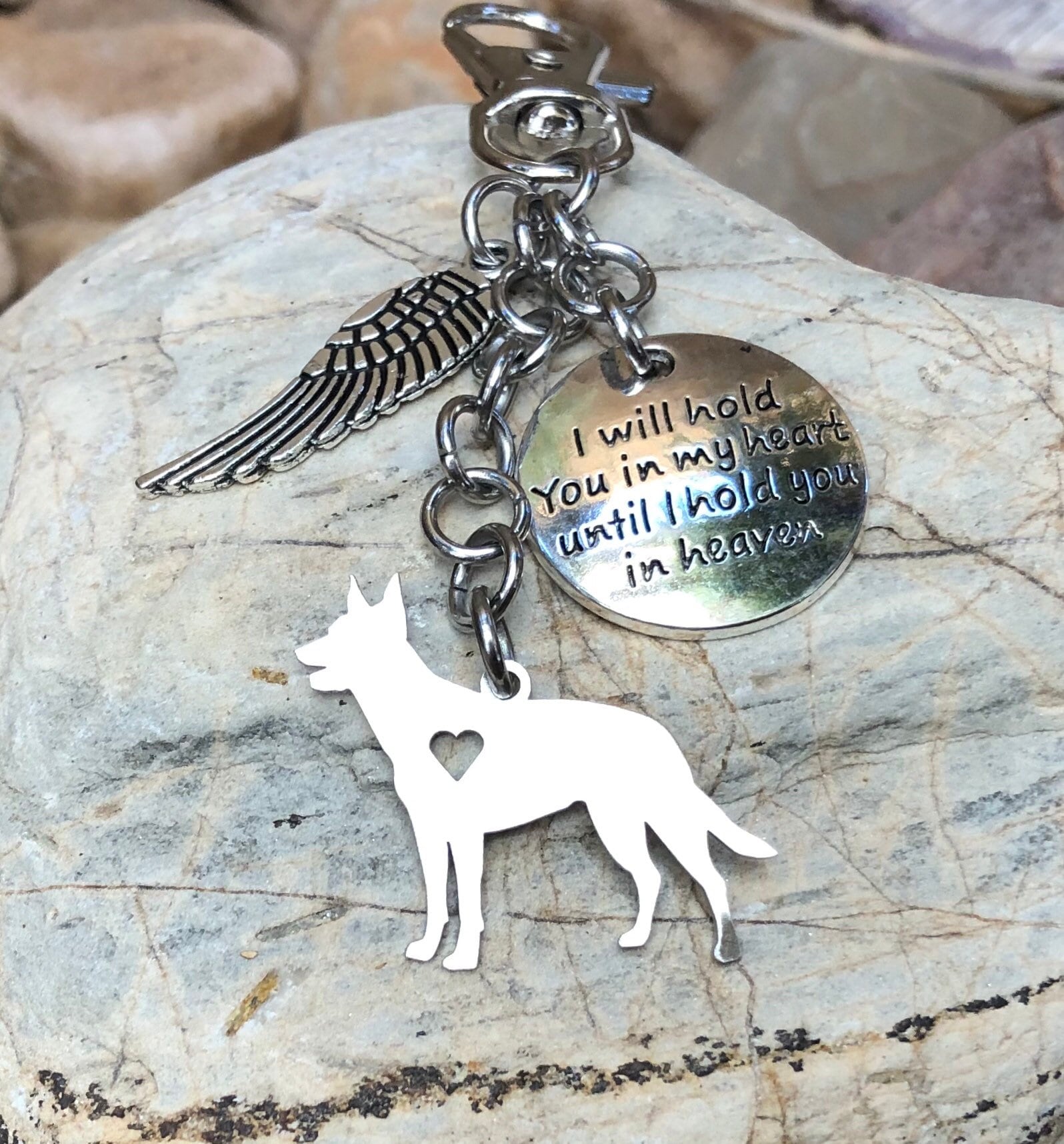 Kelpie Dog Andenken - Haustier Erinnerung Taschenanhänger Australian Schmuck von ArtistCreationsKaren